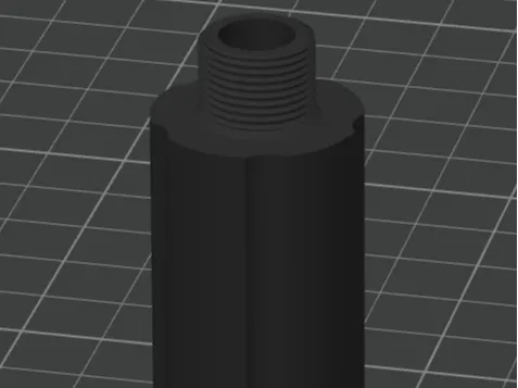 14mm F ccw  to 14mm M ccw  40mm long AAP01 Airsoft