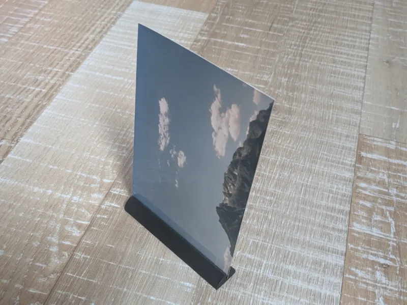 simple photo stand 10cm round corner