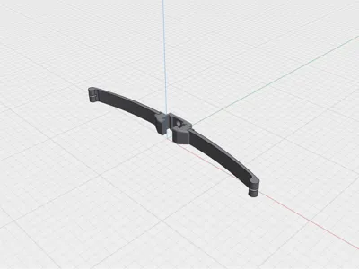 Toothpick Launcher, Reinforced Unitary Bow Arm