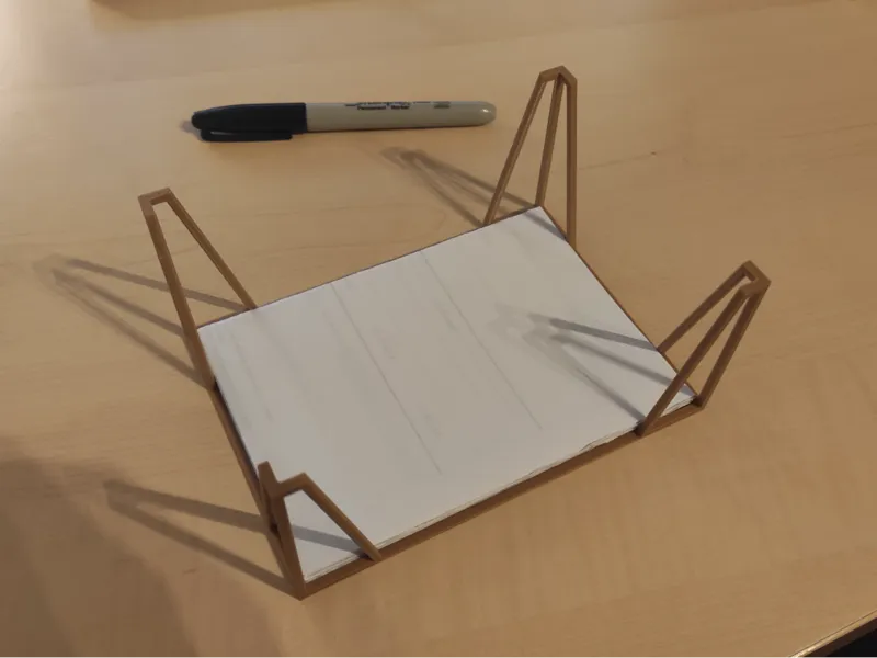 A6 note holder