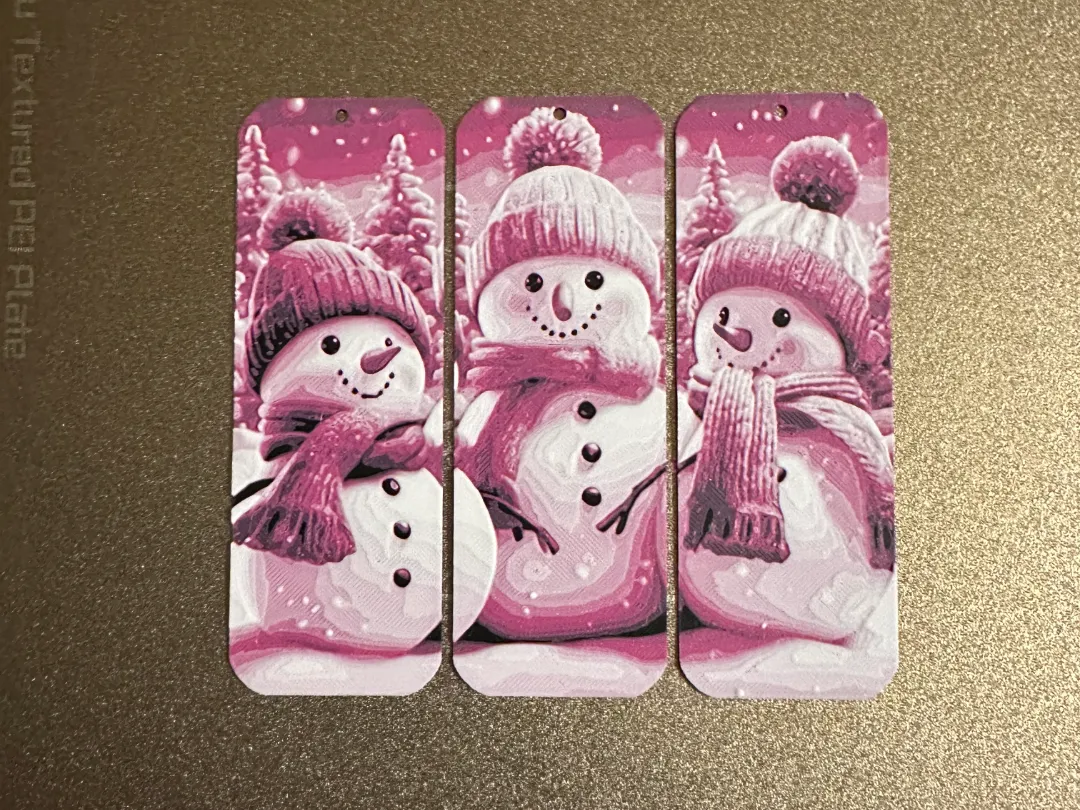 Christmas Snowman Bookmarks