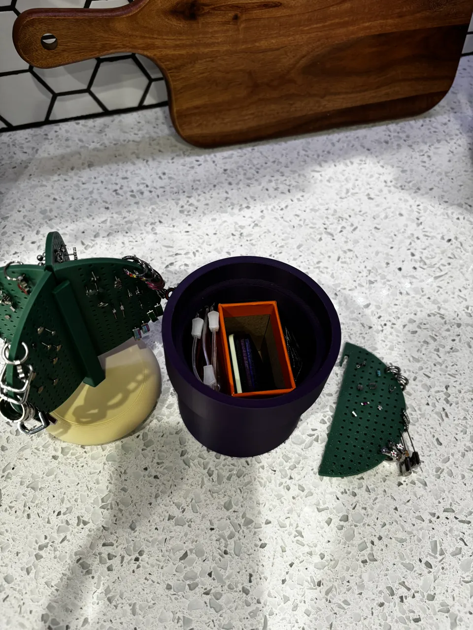 Cactus Earring Holder and Storage view 4