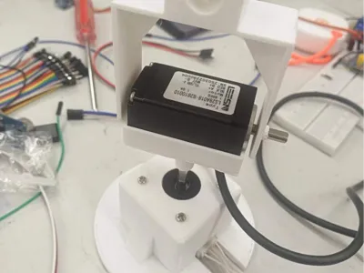 Stepper motor gimbal mount