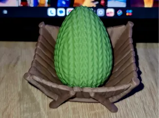 Knitted easter egg