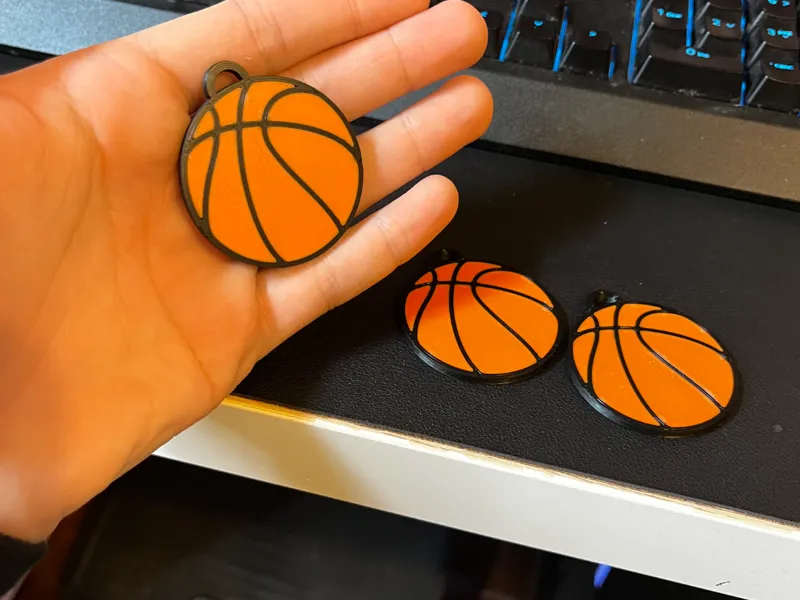 Basketball Keychain