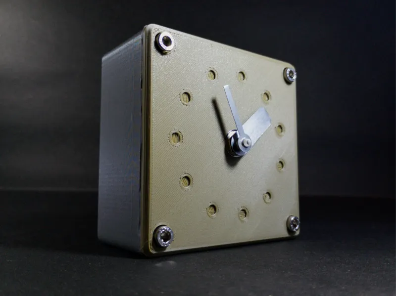 Industrial Style Desk Clock