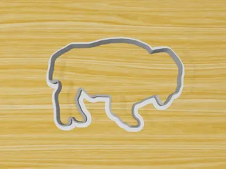 Bison Sharp Edge Cookie Cutter Clay Cutter Craft