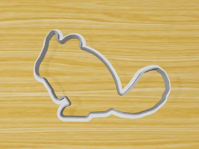 Chinchilla Sharp Edge Cookie Cutter Clay Cutter