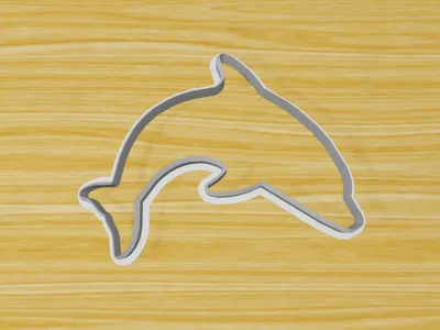 Dolphin Sharp Edge Cookie Cutter Clay Cutter
