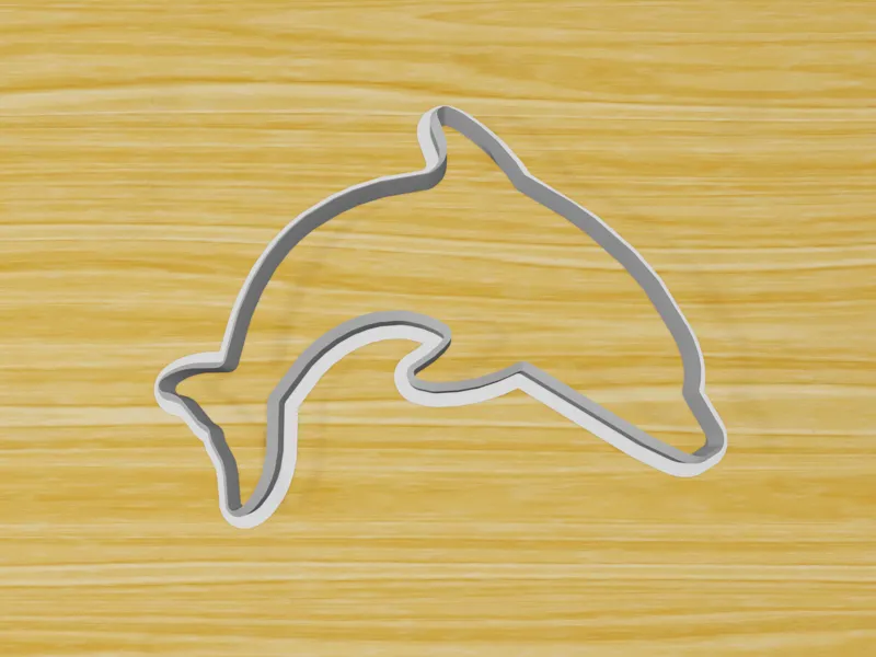 Dolphin Sharp Edge Cookie Cutter Clay Cutter