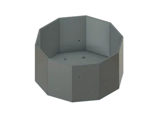 D10 Planter with Drainage