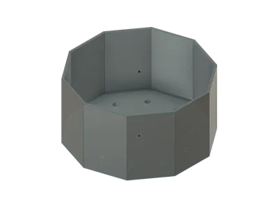 D10 Planter with Drainage