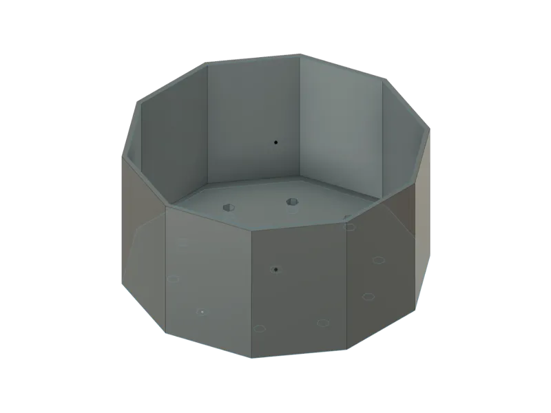 D10 Planter with Drainage