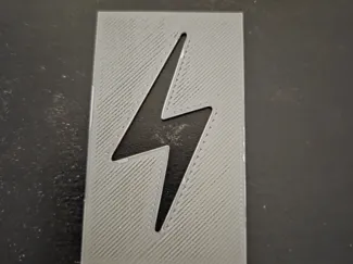 Lightning Bolt Stencil