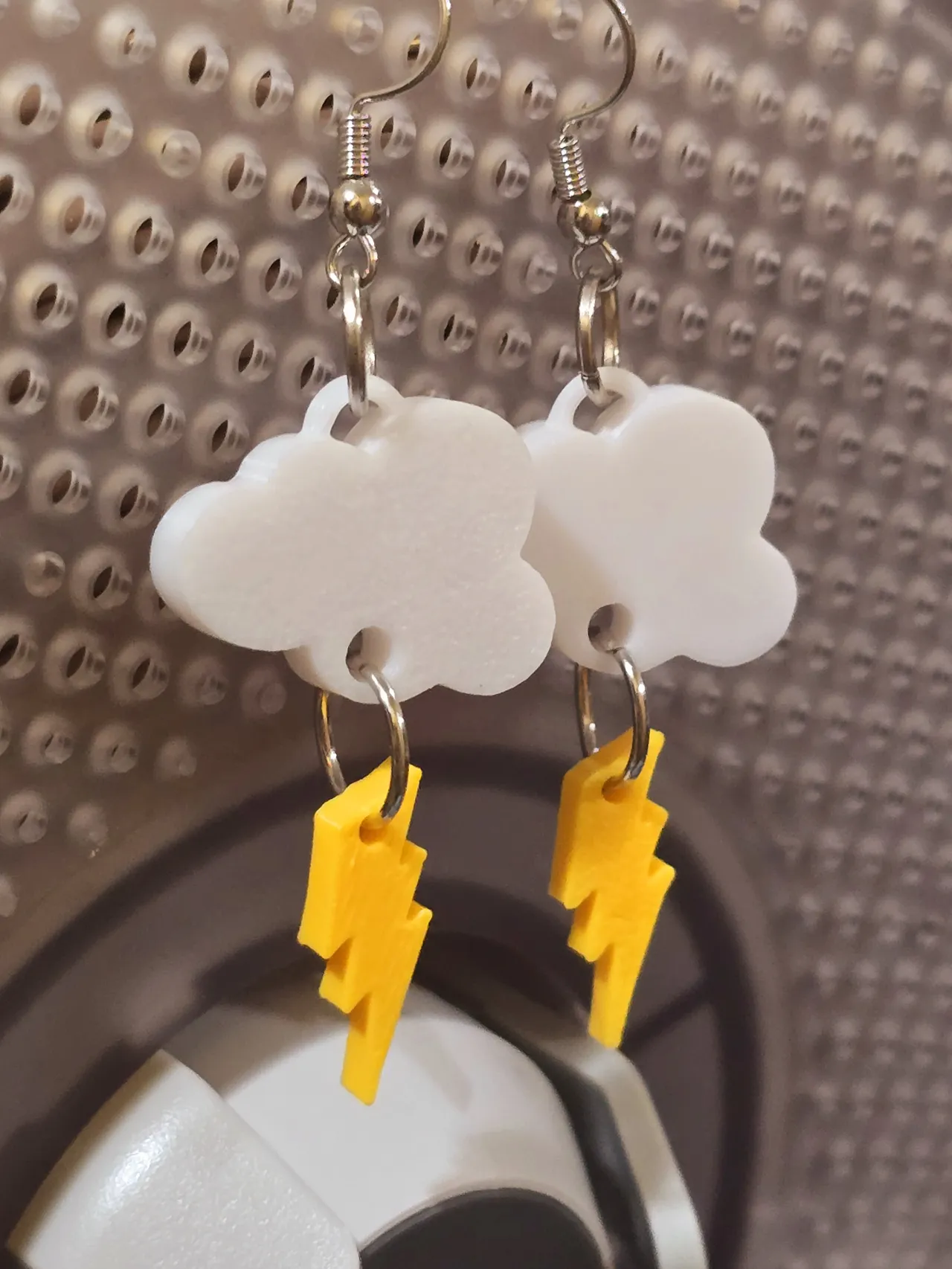 3D Storm Earrings view 2