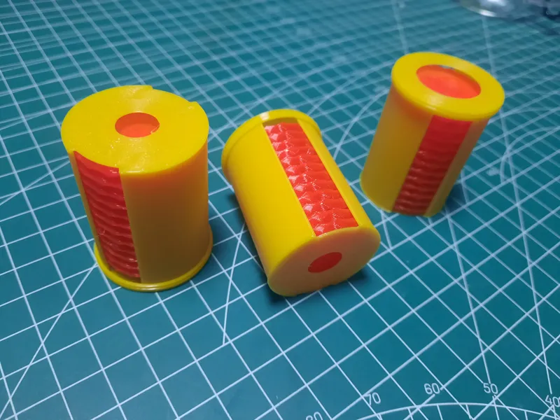 一打30mm飞盘存储，仅需4g耗材，for 6 disc shooter