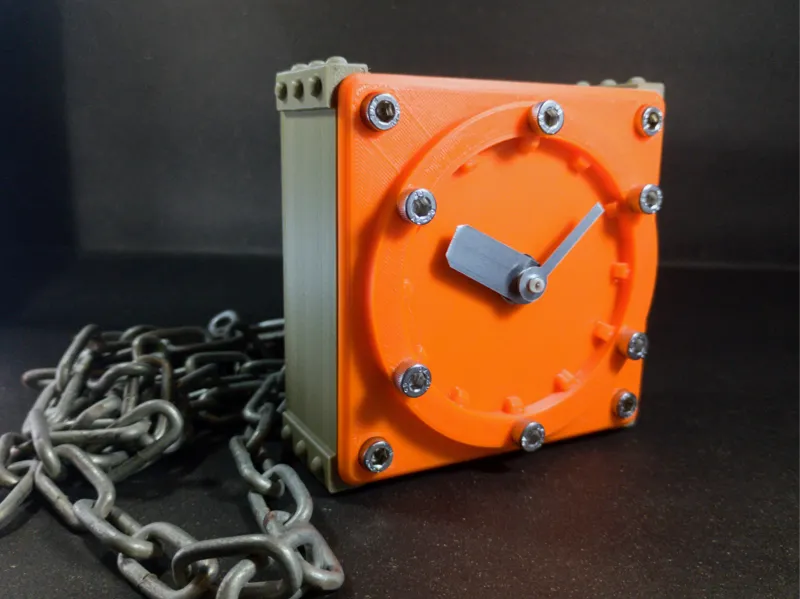 Industrial Style Desk Clock 2