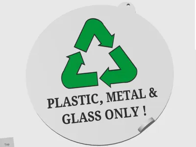 swivel recycling bin lid  