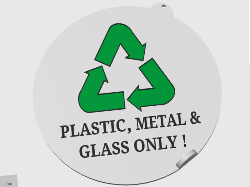 swivel recycling bin lid  