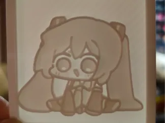 初音未来透光浮雕
