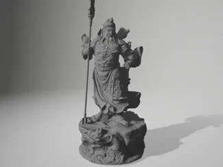 Chinese Warrior Decorative Sculpture