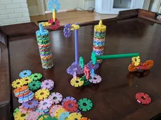Snowflake Flower Building Block holder