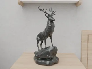 Deer Forest Sculpture Decorative