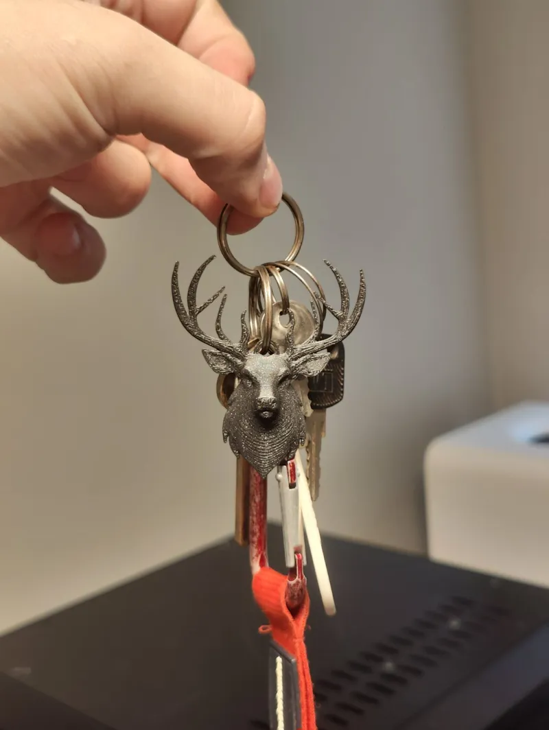 3D Stag keychain