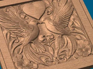 Lovebirds Plaque