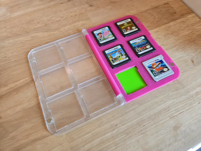 Glass Front DS/3DS Game Cart Flip Case