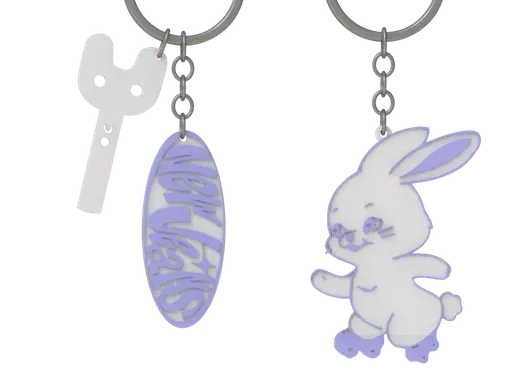 New Jeans Keychain earrings kpop