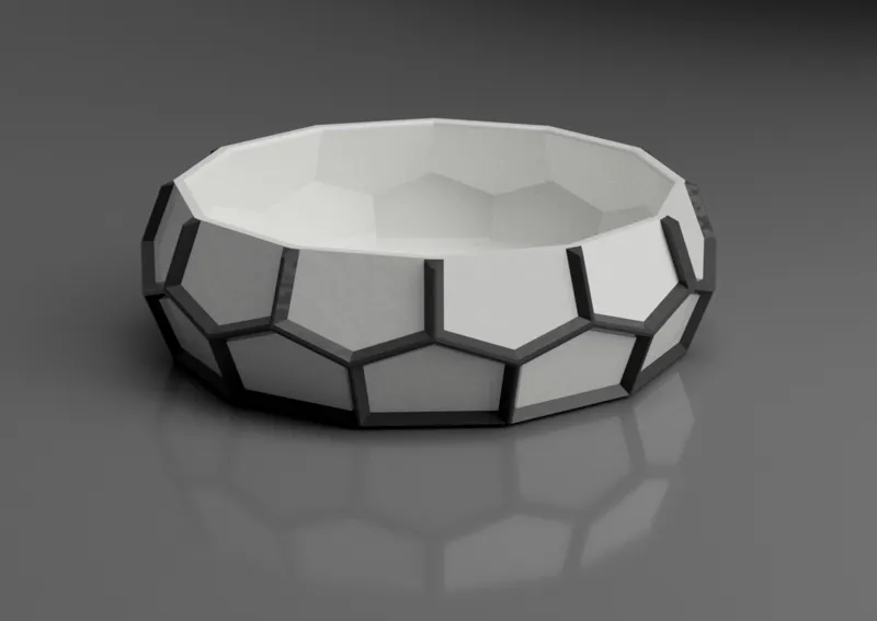 Low Poly Tray / Bowl Multicolor