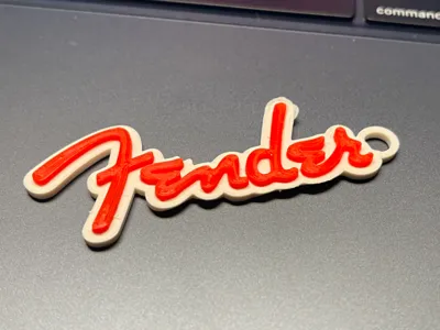 Fender Logo Keychain