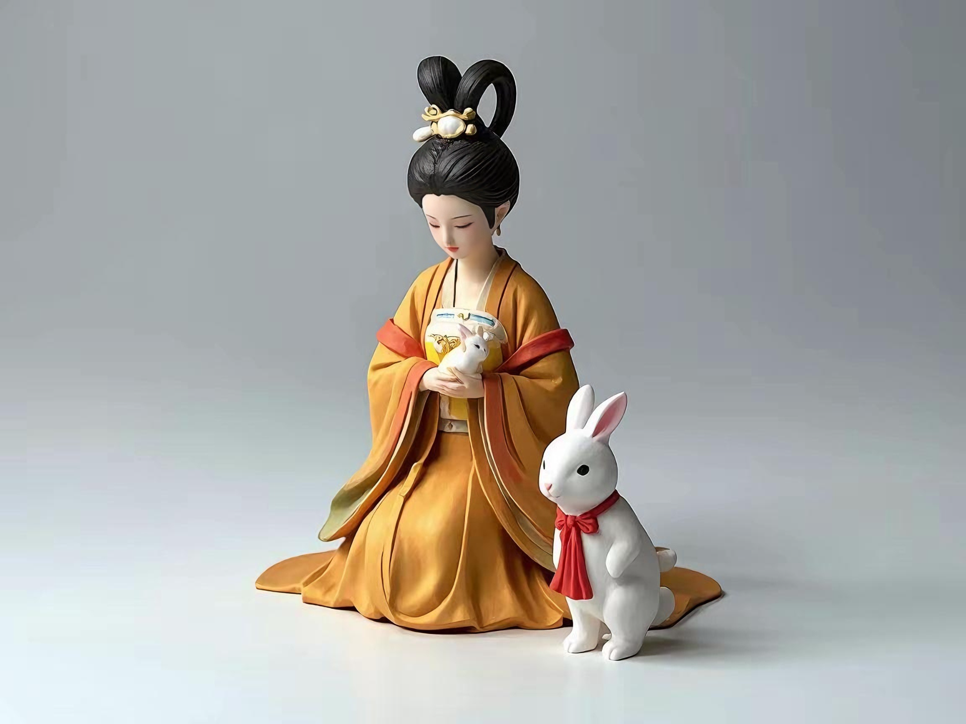 Chang'e Flies to the Moon—Chang'e and the Jade Rabbit Print-in-Place by ...