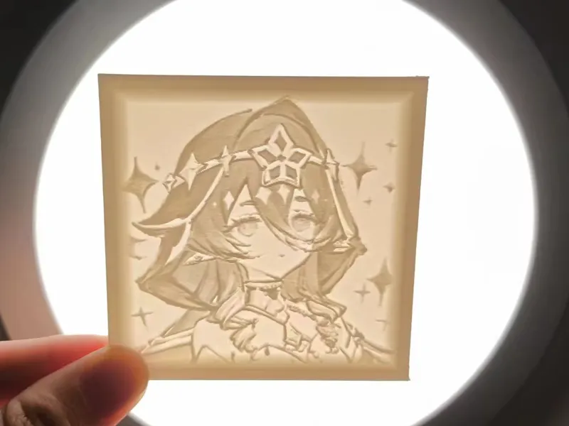【原神】莱依拉水墨风透光浮雕
