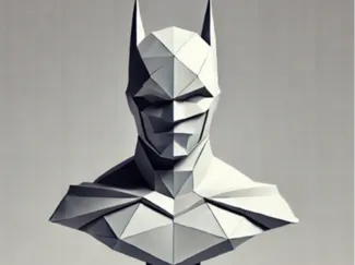Batman Bust Poly Art