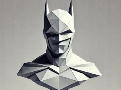 Batman Bust  Poly Art 