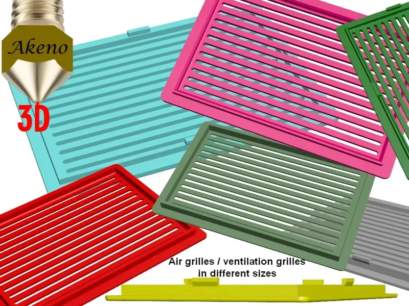 Air grilles ventilation grilles in different sizes