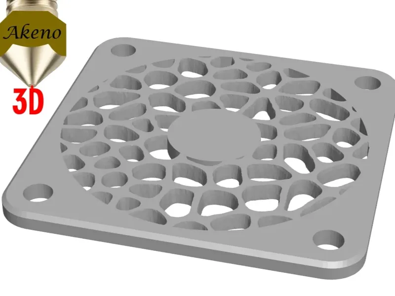 Fan Cover 40mm x 40mm x 2mm Voronoi effect