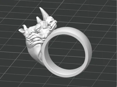A Majestic Rhinoceros Ring