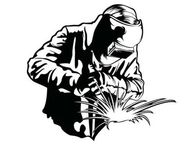 Welder silhouette