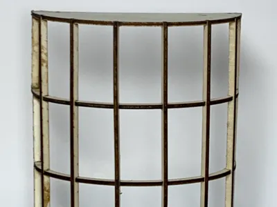 Miniature Storefront Curved Window