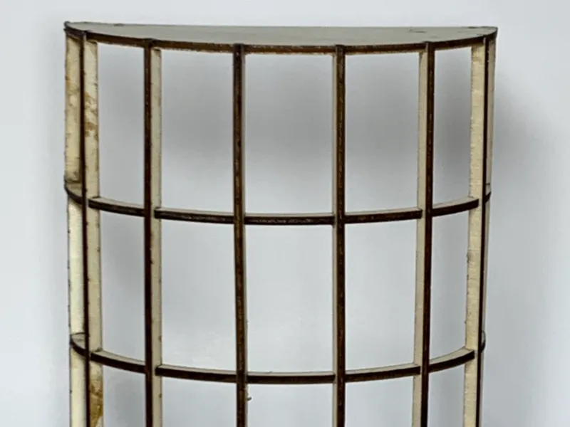 Miniature Storefront Curved Window