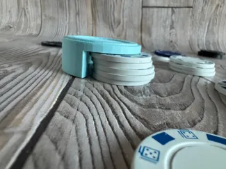 Poker zähl und Stapel Hilfe (für 5 Chips)