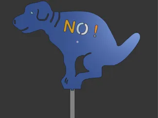 Dog NO POOP Sign Customizable