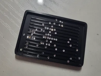 SS6 2mm gemstone bedazzling tray