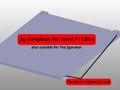 xTool F1 Ultra Jig template, also for The Jigmaker