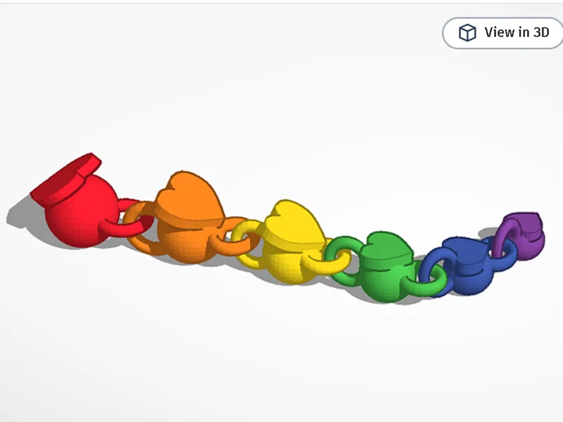 Rainbow heart snake