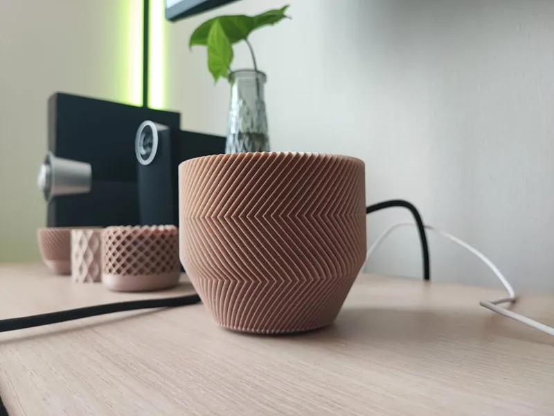 Ribbed Vase