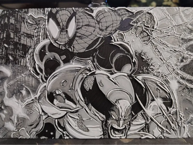 Spiderman and Wolverine Hueforge